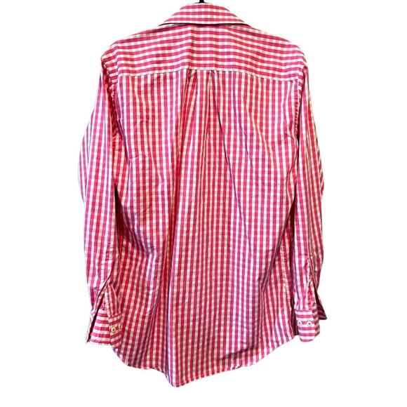 PETER MILLAR Seaside Men's Ocean Gingham Sport Shirt size M - Picture 2 of 8